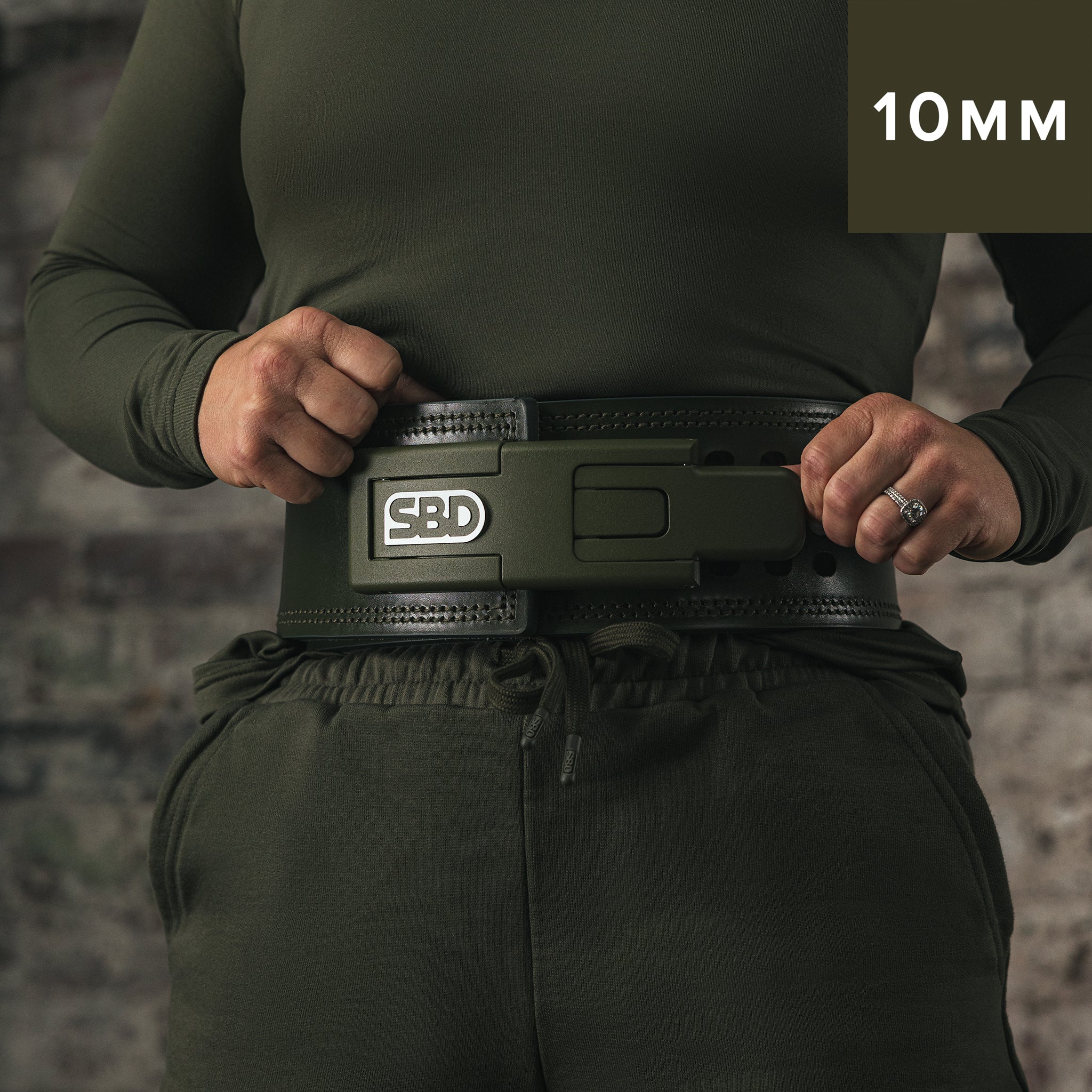 SBD Resolve 10mm Belt | Green Lifting Belt | Powerlifting Lever
