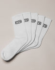SBD Classic Crew Socks 5 Pack (White)