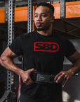 Man wearing sbd belt