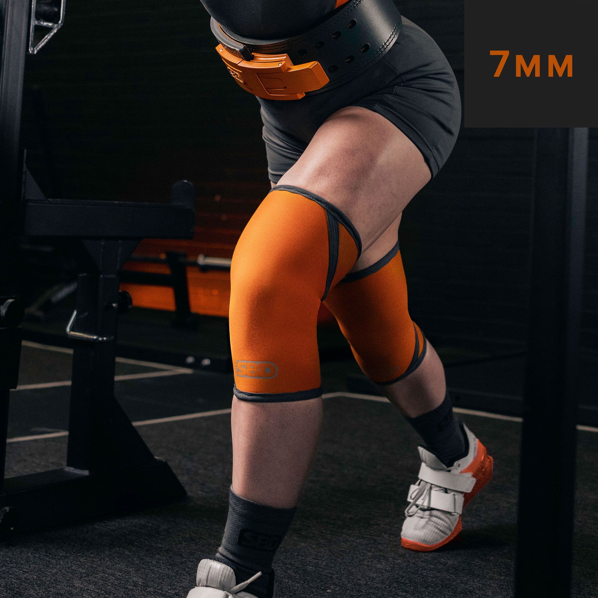 SBD Forge Knee Sleeves 7mm | Orange Powerlifting Knee Sleeves