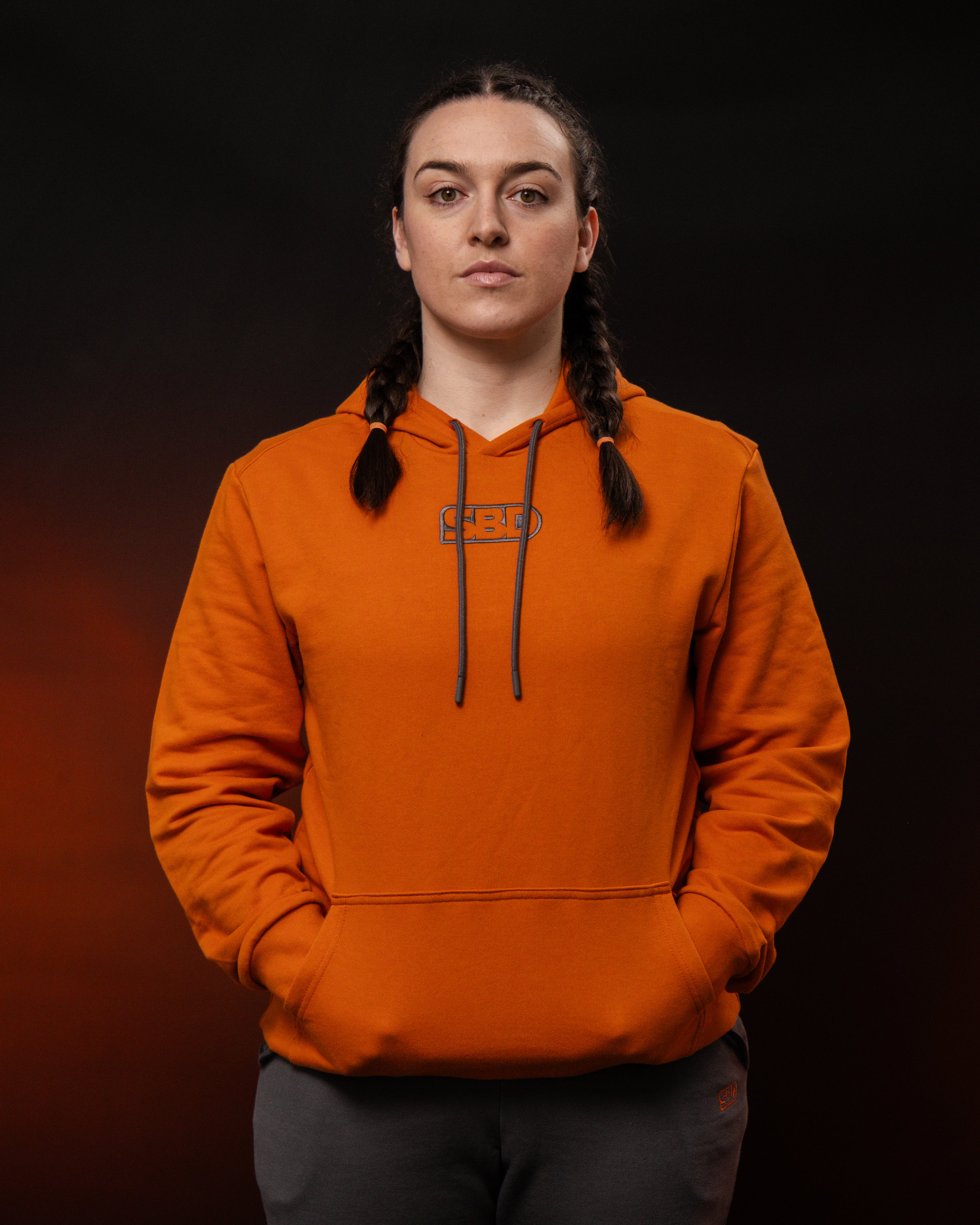SBD Forge Hoodie (Unisex) | Orange Gym Hoodie For Men & Women