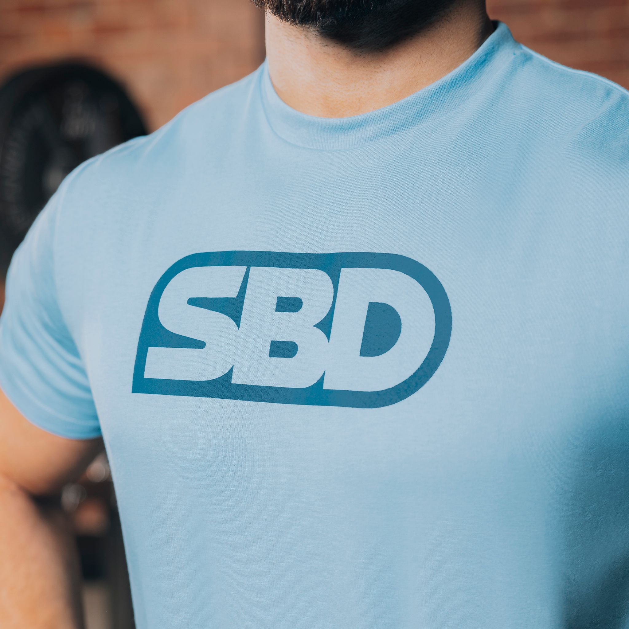 SBD Reflect Brand T-Shirt Blue (Ladies) close up