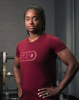 SBD Phoenix T-shirt Burgundy / Burgundy (Ladies)