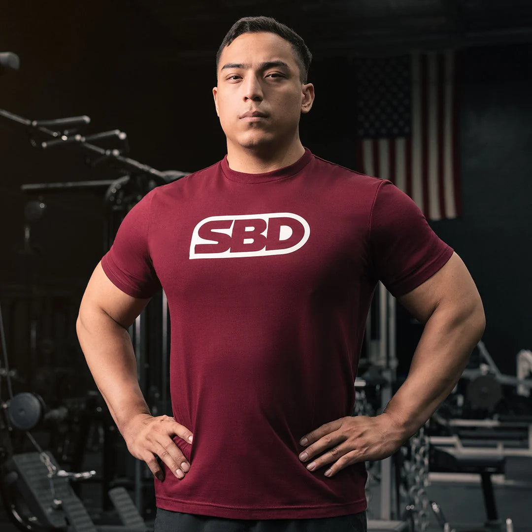 SBD T-Shirt Phoenix Burgundy / White (Mens)