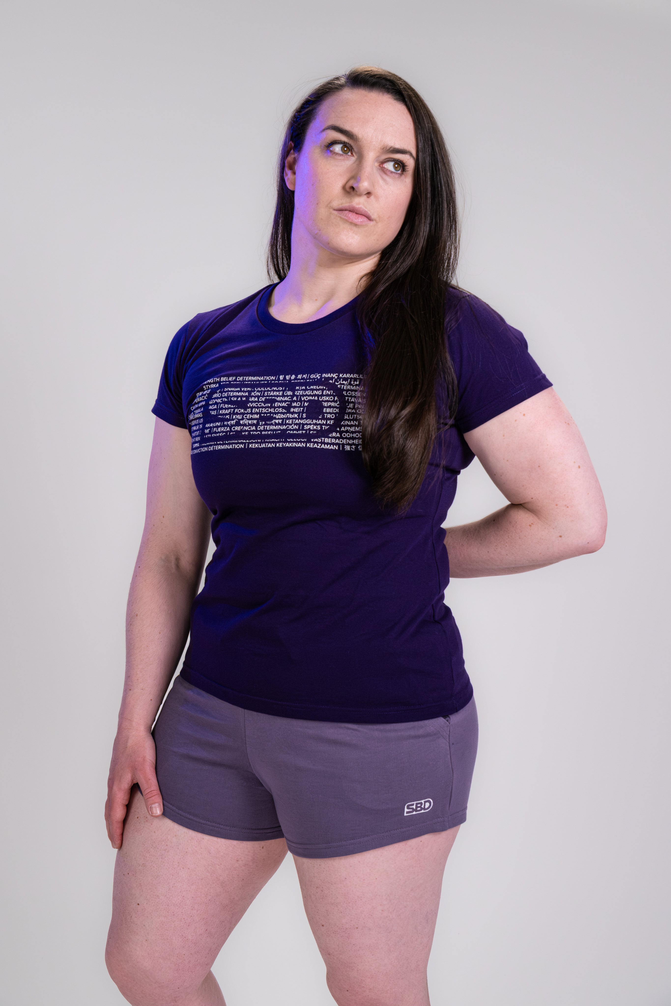 SBD Aspire Brand T-shirt Royal Purple (Ladies)