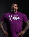 SBD 2024 World's Strongest Man T-Shirt in Purple