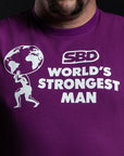 SBD 2024 World's Strongest Man T-Shirt in Purple