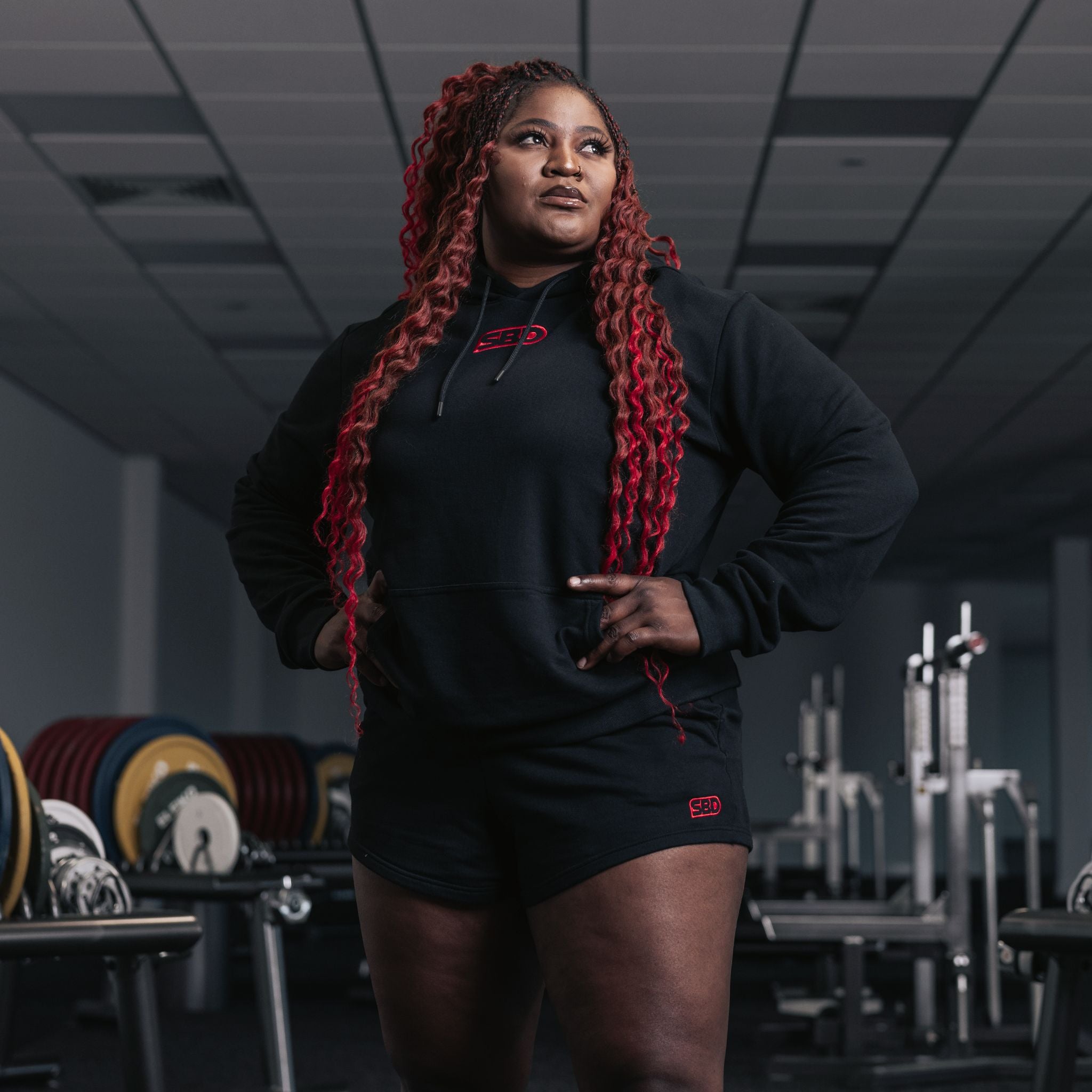 woman wearing SBD Shorts (Ladies)