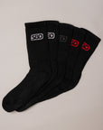 SBD Classic Crew Socks 5 Pack (Black)