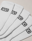 SBD Classic Crew Socks 5 Pack (White)