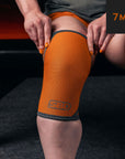 SBD Forge Powerlifting Knee Sleeves 7mm (Orange)