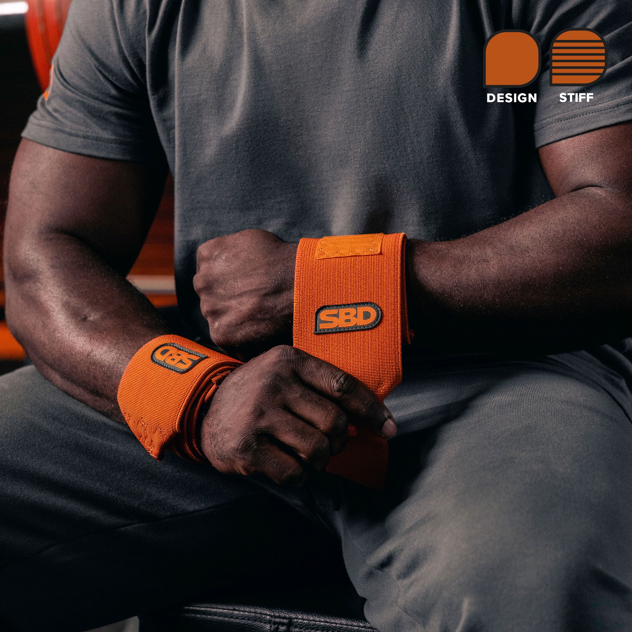 SBD Forge Wrist Wraps Orange