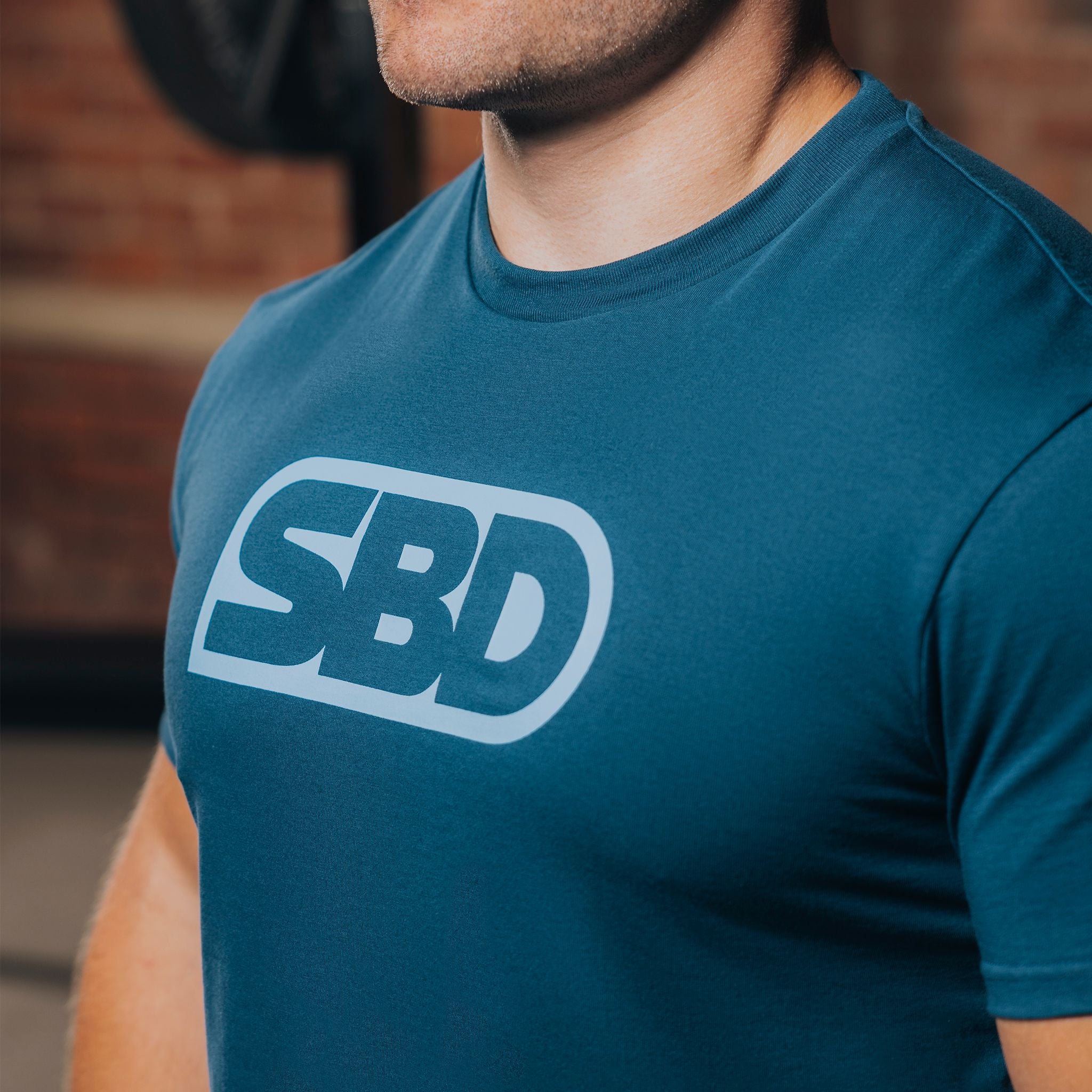 SBD Reflect Brand T-Shirt Teal (Ladies) close up