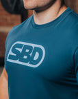 SBD Reflect Brand T-Shirt Teal (Ladies) close up